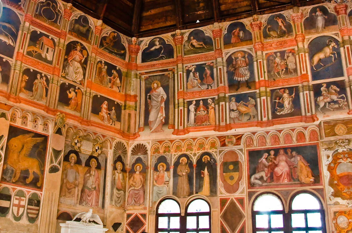 Inside Palazzo della Ragione , Padua, Italy - www.rossiwrites.com