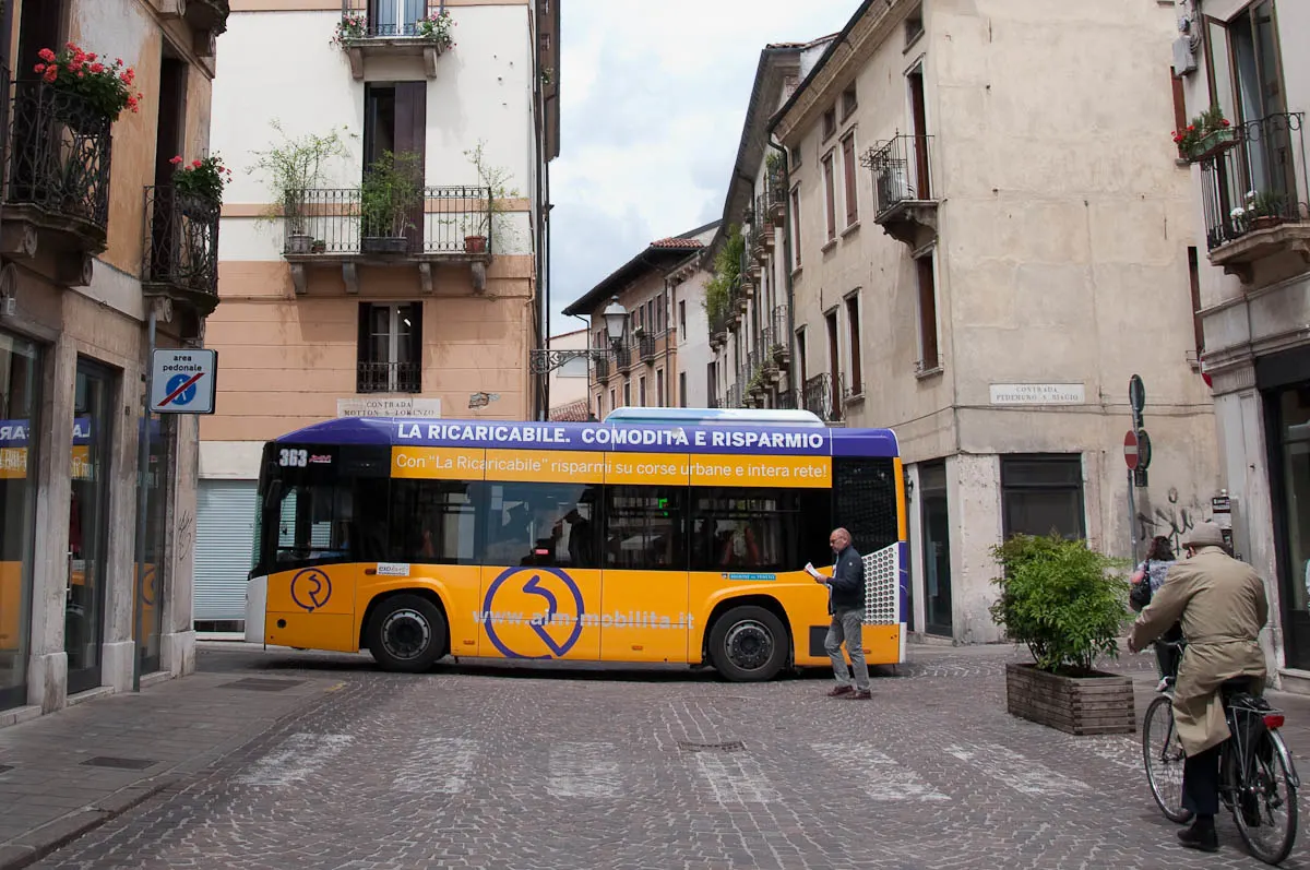 Tiny bus, Vicenza, Veneto, Italy - www.rossiwrites.com