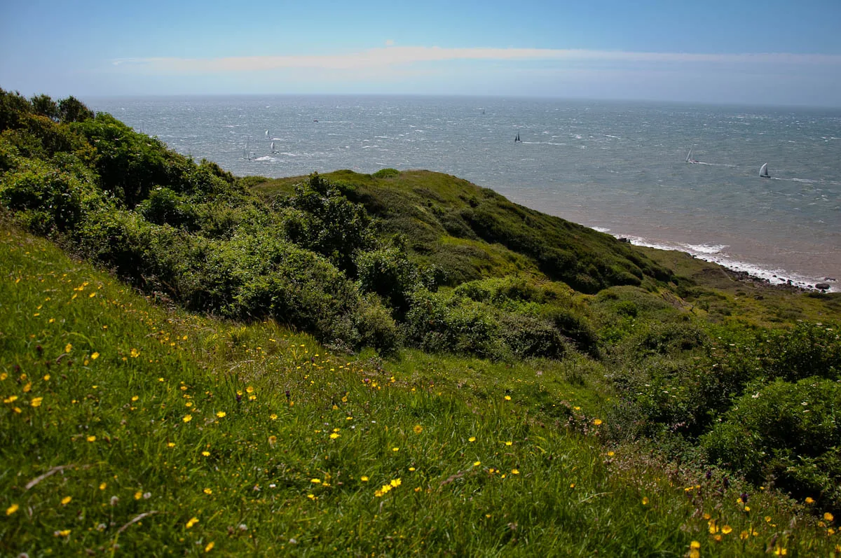 Green slopes, Round the island race 2016, Isle of Wight, UK - www.rossiwrites.com