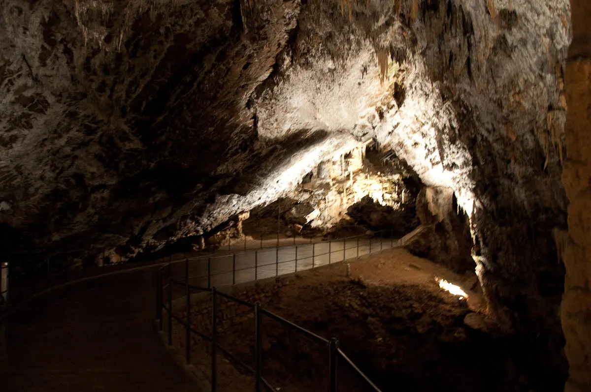 The safety railings, Postojna Caves, Slovenia - www.rossiwrites.com