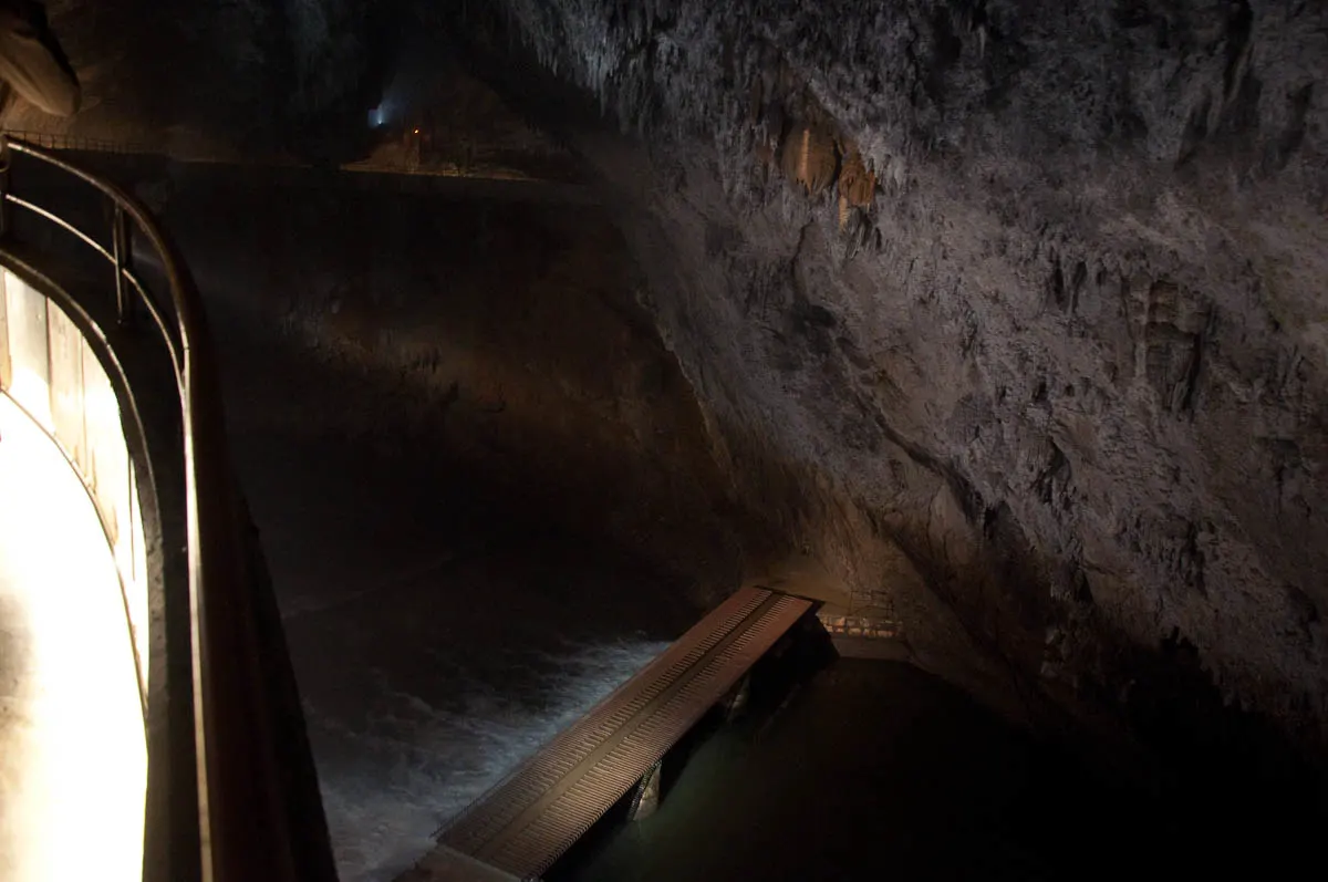 The underground river Pivka, Postojna Caves, Slovenia - www.rossiwrites.com