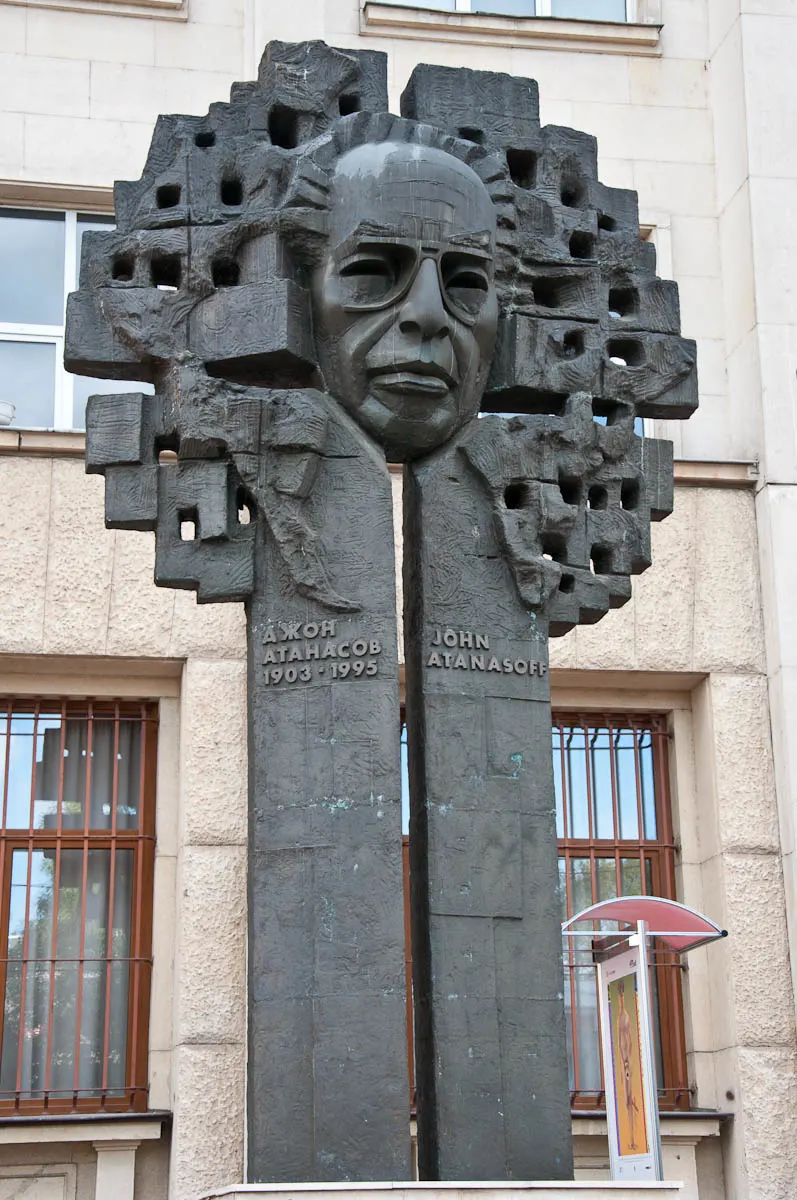 John Atanasoff's monument, Sofia, Bulgaria - www.rossiwrites.com