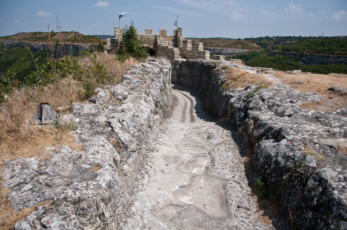 The path leading to the wooden bridge, Ovech Fortress, Provadia, Bulgaria - www.rossiwrites.com