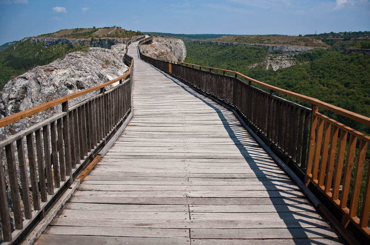 The wooden bridge, Ovech Fortress, Provadia, Bulgaria - www.rossiwrites.com