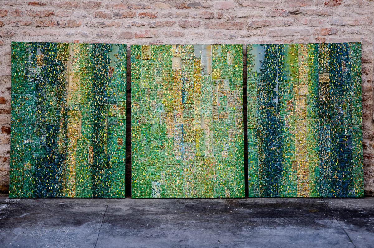 Modern day mosaic panel - Ravenna, Emilia Romagna, Italy - www.rossiwrites.com