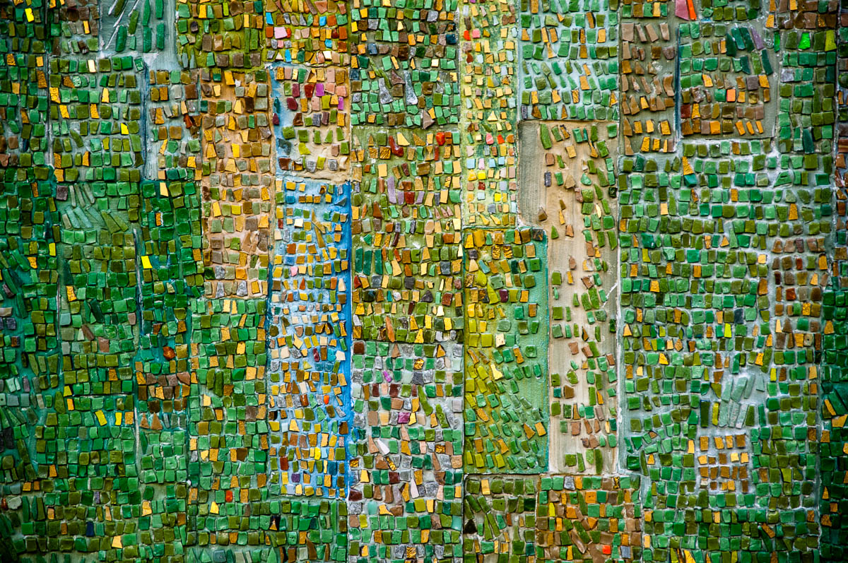 Modern day mosaic panel - Ravenna, Emilia Romagna, Italy - www.rossiwrites.com