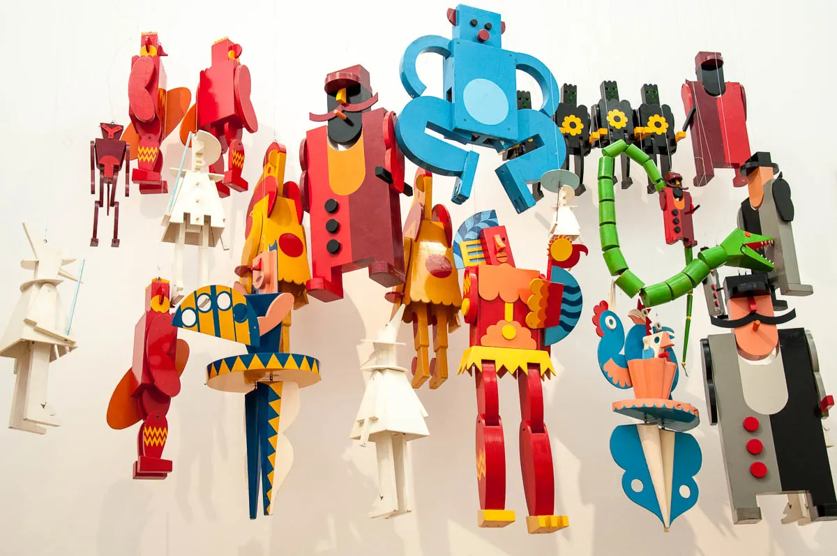 Toys designed by the Futurist Artist Fortunato Depero in the 30s of the 20th century - Futurist House of Art Fortunato Depero - Rovereto, Trentino, Italy - www.rossiwrites.com