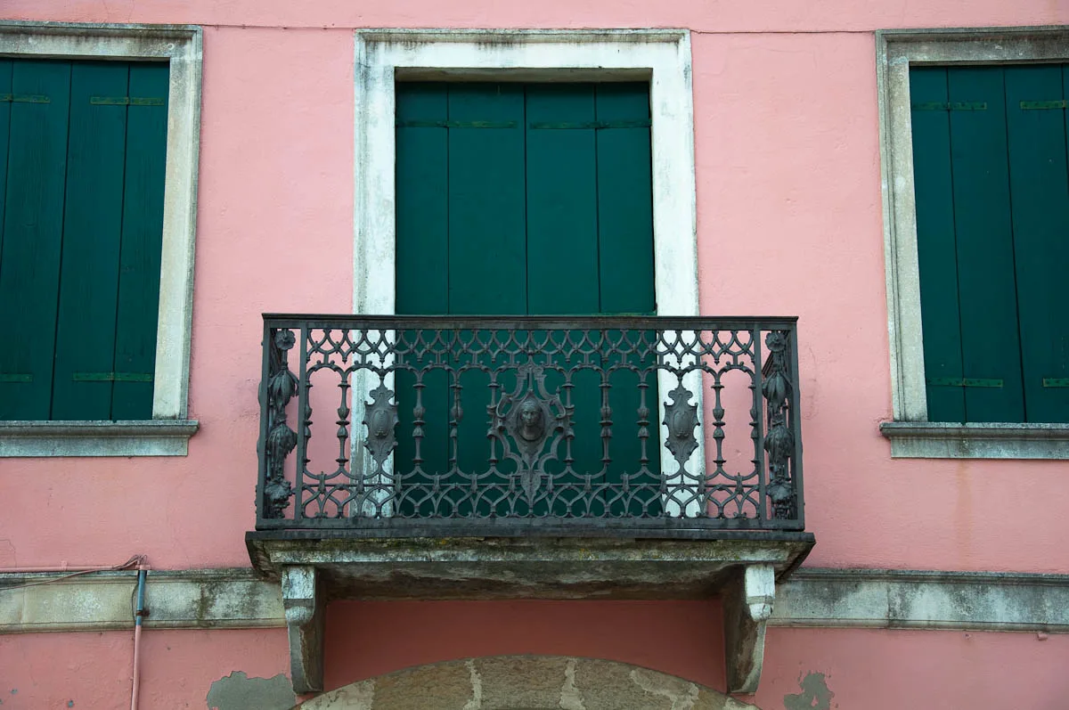 A wrought-iron balcony - Cologna Veneta, Italy - www.rossiwrites.com