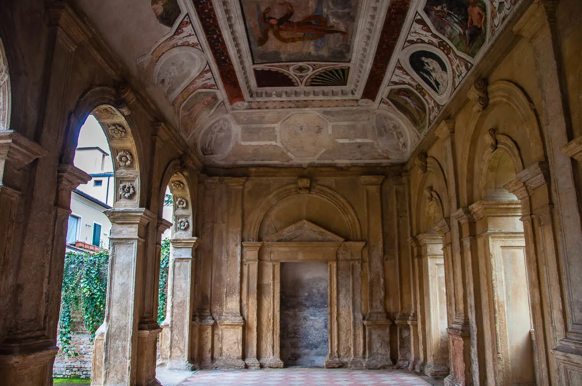 Inside view of the Cornaro Loggia - Padua, Veneto, Italy - www.rossiwrites.com