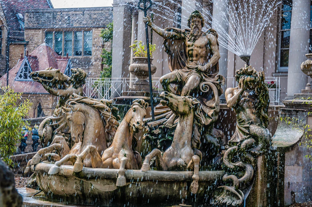 Neptune's Fountain - Cheltenham, England - www.rossiwrites.com