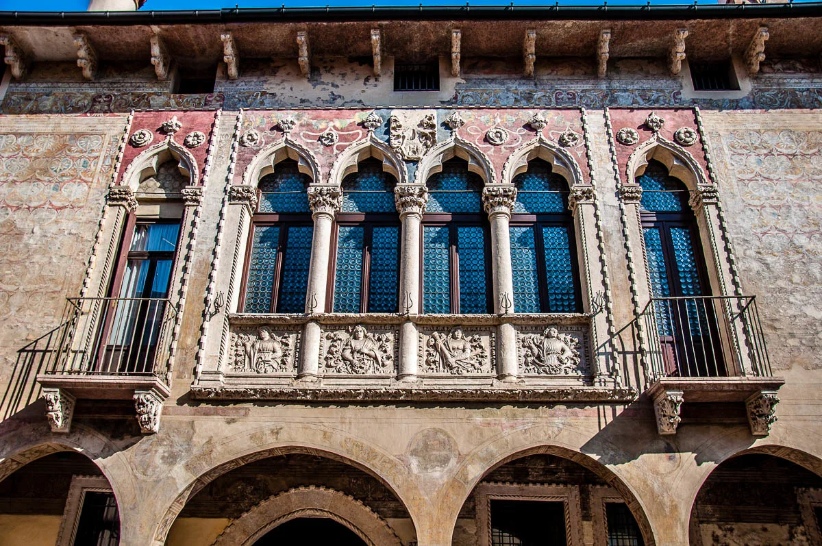 The facade of Palazzo Regau - Vicenza, Italy - www.rossiwrites.com