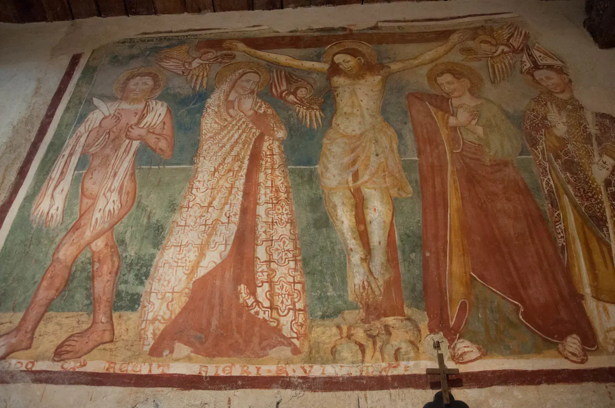 Fresco - Church of San Pietro in Vincoli - Campo di Brenzone, Lake Garda, Italy - www.rossiwrites.com