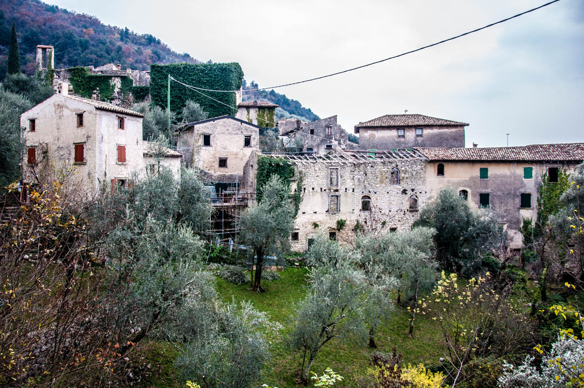 View of the medieval village - Campo di Brenzone, Lake Garda, Italy - www.rossiwrites.com