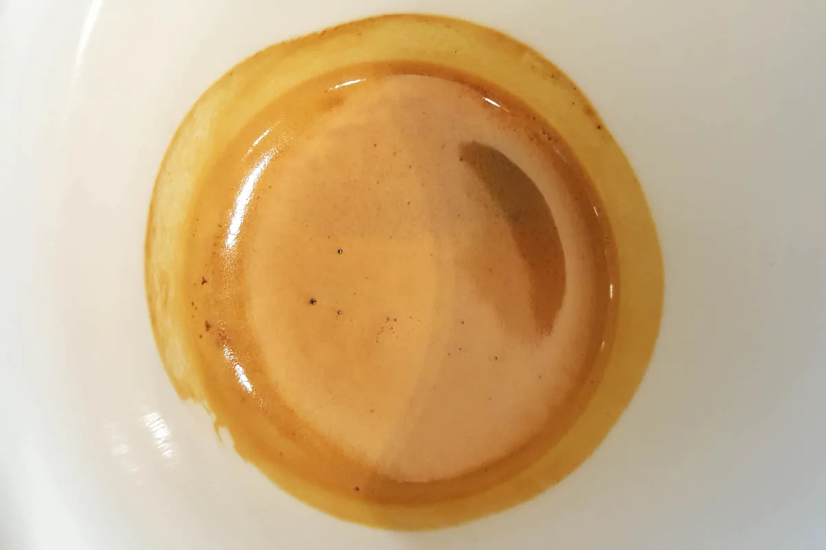 Close-up of espresso shot - Vicenza, Italy - www.rossiwrites.com