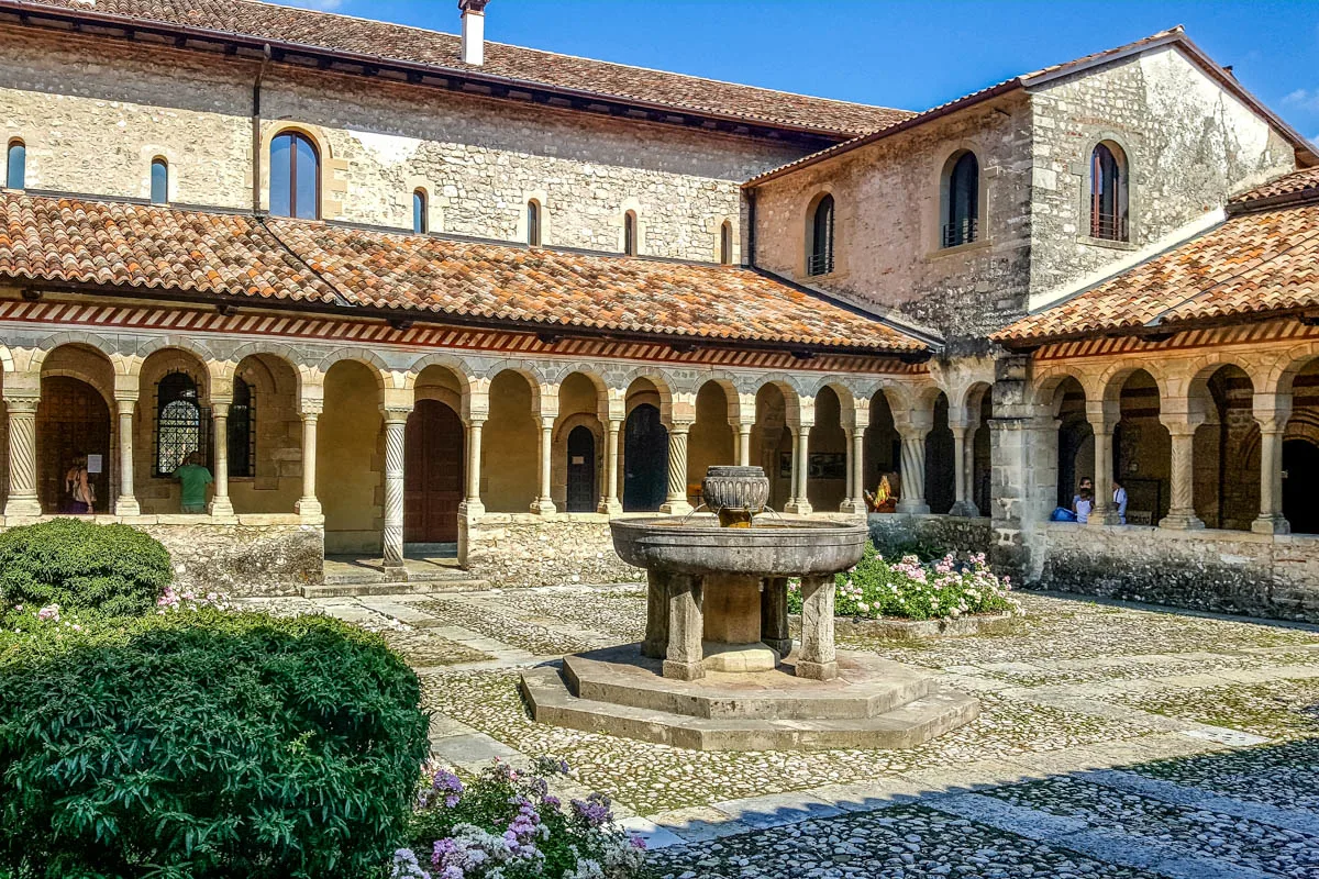 The cloister of the Abbey in Follina - Province of Treviso, Veneto, Italy - rossiwrites.com
