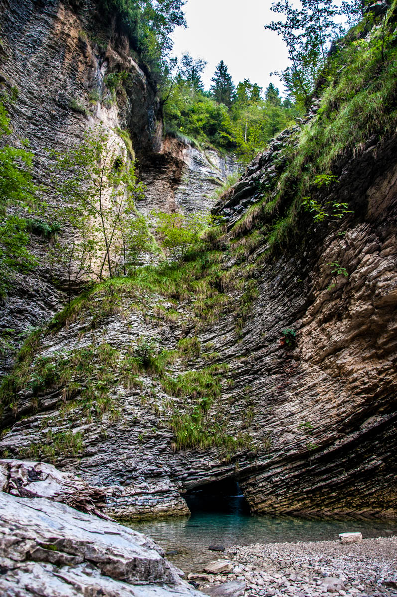 The grotto - Grotta Azzurra di Mel - Hiking in the Dolomites - Veneto, Italy - rossiwrites.com