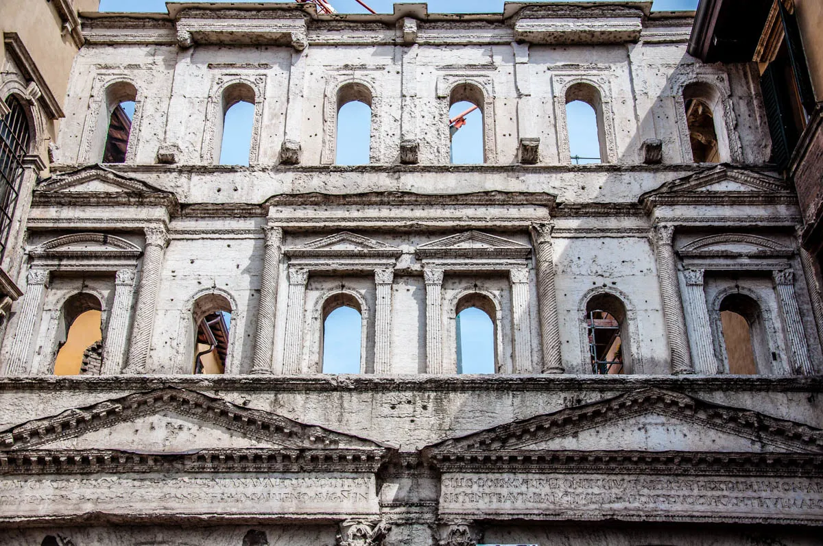 The Roman Borsari Gate - Verona, Veneto, Italy - rossiwrites.com