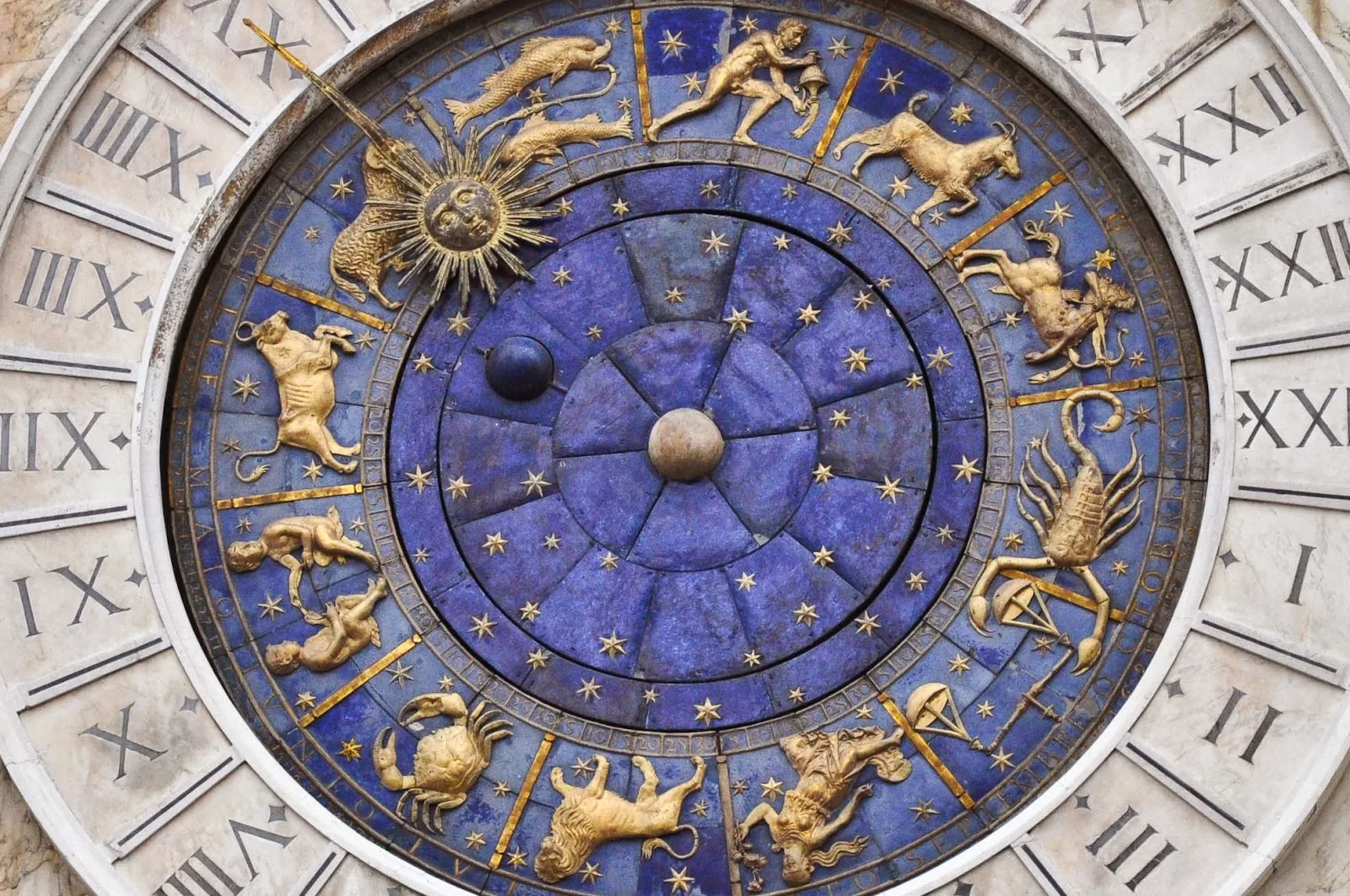 The clock on St. Mark's Square in Venice - rossiwrites.com