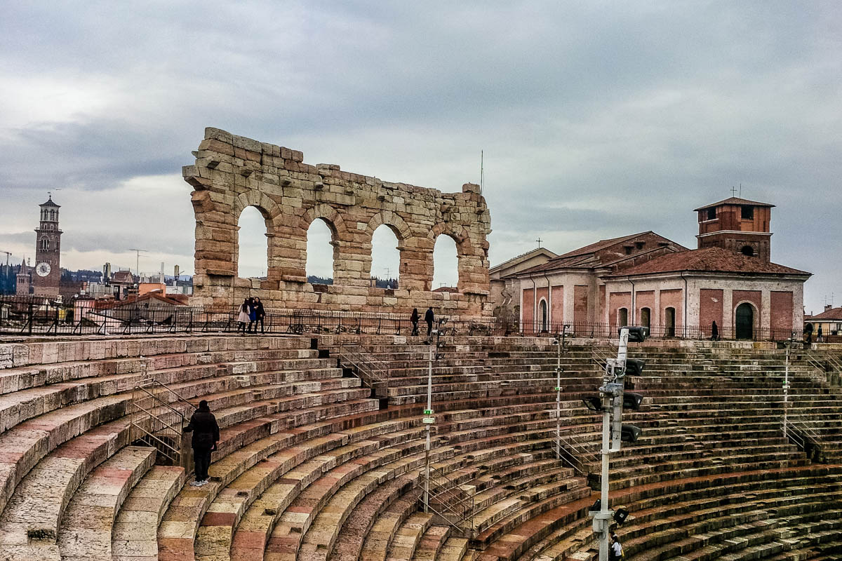 Top view of Arena di Verona - Verona, Veneto, Italy - rossiwrites.com
