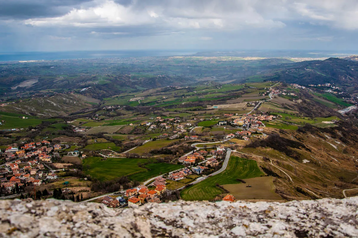 The view from Guaita - The First Tower - San Marino - rossiwrites.com