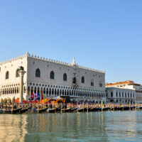 Doge's Palace seen from the waterside, Regatta of the Ancient Maritime Republics, Venice, Italy-2