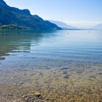 A view of Lake Bourget, France's largest lake
