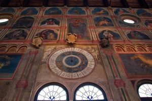 Astrological clock, Great hall of Palazzo della Ragione , Padua, Italy - www.rossiwrites.com