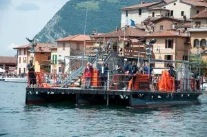 Christo's The Floating Piers, Seeing Christo, Lake Iseo, Italy - www.rossiwrites.com