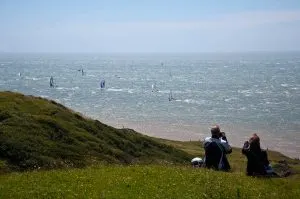 Watching the boats go by, Round the island race 2016, Isle of Wight, UK - www.rossiwrites.com