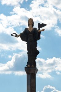 The monument of St. Sofia, Sofia, Bulgaria - www.rossiwrites.com