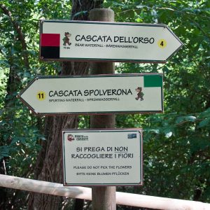 Signs, Parco delle Cascate, Province of Verona, Italy - www.rossiwrites.com