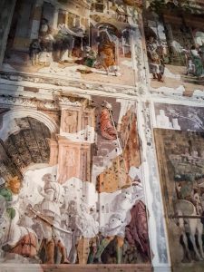 Reconstructed panels of Mantegna's frescoes Stories of St. James - Church of the Eremitani, Padua, Italy - www.rossiwrites.com