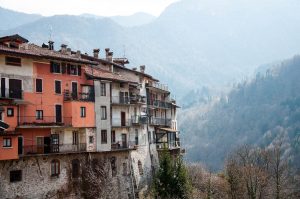 Colourful houses and hazy hills - Bagolino, Lombardy, Italy - www.rossiwrites.com