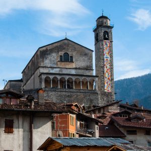 The church of St. George overlooking the houses - Bagolino, Lombardy, Italy - www.rossiwrites.com