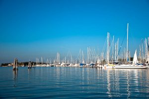 The marina seen from the water - Chioggia, Veneto, Italy - www.rossiwrites.com