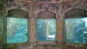 The aquarium in Villa Rossi's garden - Santorso, Veneto. Italy - www.rossiwrites.com