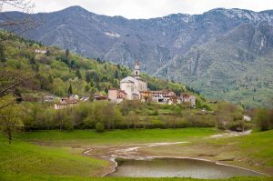 The village with the lake and the Pre-Alps - Laghi, Veneto, Italy - www.rossiwrites.com