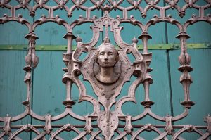 Close-up of a wrought-iron balcony - Cologna Veneta, Italy - rossiwrites.com