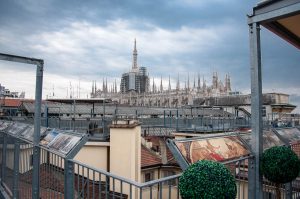 Partial view of the Duomo's rooftop- Galleria Vittorio Emanuele II, Milan, Italy - www.rossiwrites.com