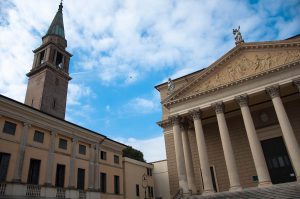 The Neoclassical Duomo with a bell tower - Cologna Veneta, Italy - www.rossiwrites.com