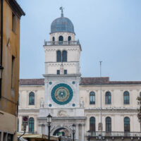 The astronomical clock on a grey day - Palazzo del Capitanio - Padua, Italy - www.rossiwrites.com