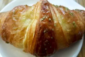 Brioche with pistachio spread - Vicenza, Italy - www.rossiwrites.com