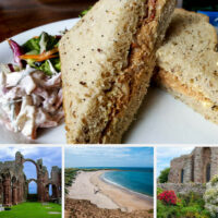 Crab sandwiches - Holy Island of Lindisfarne, Northumberland, England - www.rossiwrites.com