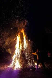 The Bonfire - Capodanno Veneto - Fattoria Il Rosmarino, Marcon, Veneto, Italy - www.rossiwrites.com