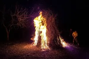 A Bonfire - Marcon, Veneto, Italy - www.rossiwrites.com