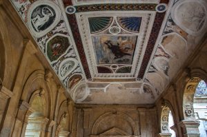The frescoed ceiling of the Cornaro Loggia - Padua, Veneto, Italy - www.rossiwrites.com