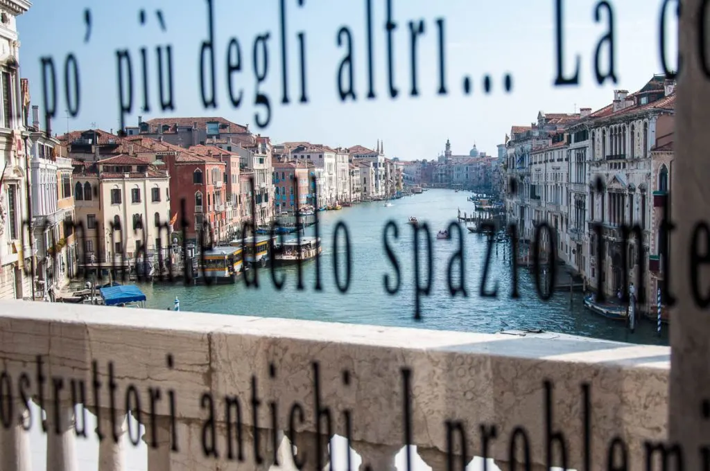 Rialto Bridge glimpsed from Aula Mario Baratto of Ca Foscari - Venice, Veneto, Italy - rossiwrites.com