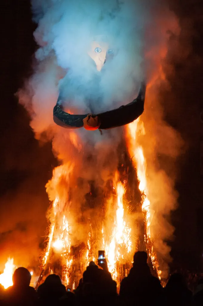 The Befana effigy on Prato della Valle - Padua, Italy - rossiwrites.com