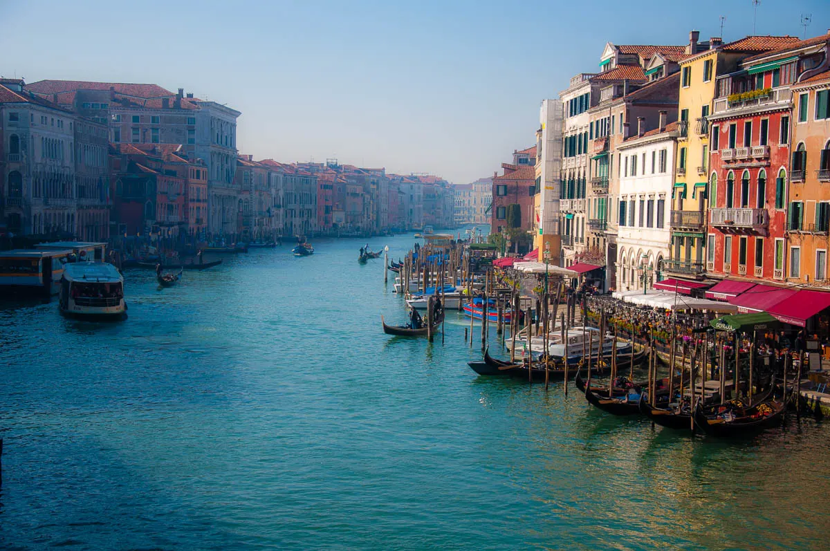 Grand Canal seen from Rialto Bridge - Venice, Veneto, Italy - www.rossiwrites.com