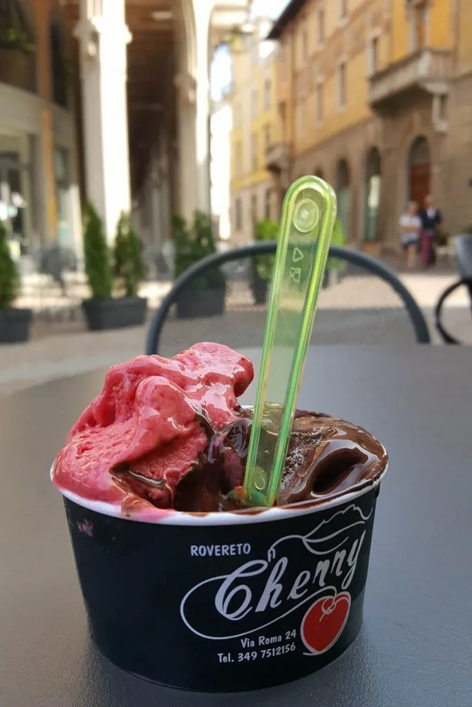 Handmade gelato from the Gelateria Cherry - Rovereto, Trentino, Italy - www.rossiwrites.com